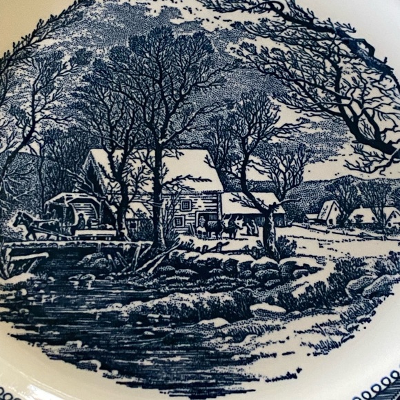 Vintage Currier & Ives 10” Dinner Plate - Picture 10 of 10